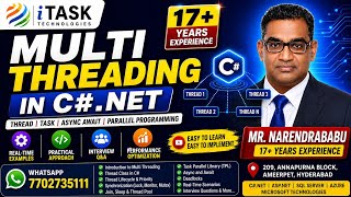 Step-by-Step Multi Threading in C#.Net | Beginner to Advanced By Mr.Narendrababu 17years experience