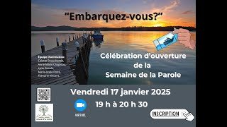 Célébration d'ouverture de la Semaine de la Parole 2025