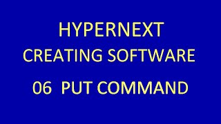 06 HyperNext PUT command