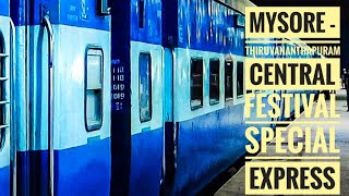 🚂Mysore - Thiruvananthapuram Central festival Special train 2022 || Southern Railways