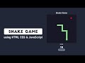 Build a Snake Game using HTML CSS & JavaScript