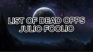 Julio Foolio - list of dead opps (lyrics)