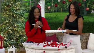 Kringle Express Set of 10 Holiday Gift Wrap Straps on QVC