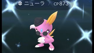 ポケモンGO ファッションウィーク　ニューラ色違い