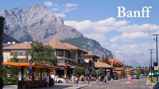 BANFF Alberta Canada Travel - Banff Downtown and Bow Falls