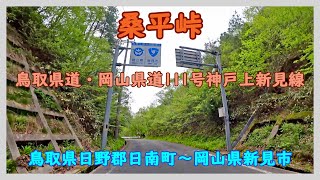 桑平峠 鳥取県道・岡山県道111号神戸上新見線 / 鳥取県日野郡日南町～岡山県新見市