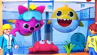 Go to the Aquarium with Shark Family #PinkyPopTOY