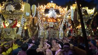 加茂屋台　2023　宵宮　練り合せ　津田天満神社