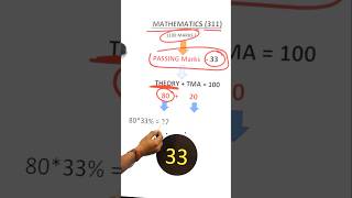 Class 12th Maths (311) NIOS Passing Criteria ||  Maths NIOS class 12th #ytshorts #shorts