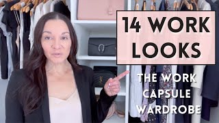 14 OUTFITS For The Office With The Work Capsule Wardrobe