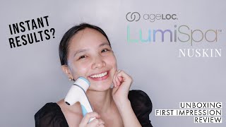 NUSKIN AGELOC LUMISPA (INSTANT RESULTS?) Unboxing + First Impression Review