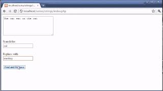 Beginner PHP Tutorial 56 Creating a Find and Replace Application Part 3