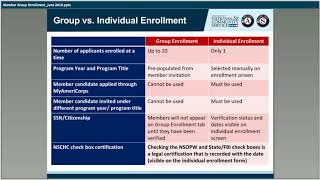 The AmeriCorps State and National Group Enrollment Process 6 12 19