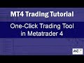 MT4 Tutorial - How to Activate One Click Trading in MetaTrader 4