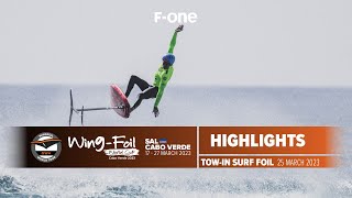 F-ONE Tow-in Surf Foil Highlights | GWA Wingfoil World Cup Cape Verde