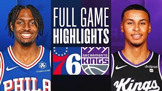 Game Recap: Kings 108, 76ers 96