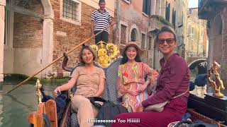 Tetseo Sisters: Phrozü Li LIVE on a Venetian Gondola, Venice, Italy