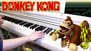 スーパードンキーコング「バナナジャングル」を耳コピで弾いてみた【ピアノ】／SUPER DONKEY KONG BGM \