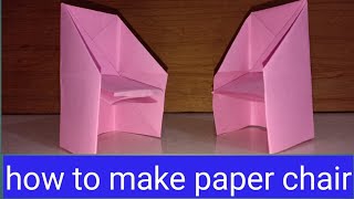 paper chair origami, how to make a paper chair, how to make an origami chair