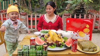 How to wrap Tet banh chung for sale at the market, Tet shopping, Cooking celebrate New Year's Eve