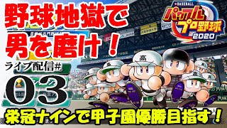 【パワプロ2020栄冠ナイン編：初心実況03】２年目春～。火を噴く、ときめきいてまえ打線！出番だ優美ボンバー！！