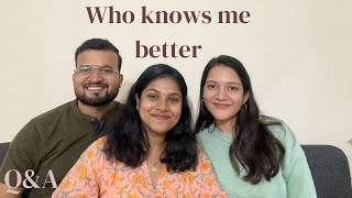 Who knows me better | Ft. Husband Vs Best Friend 😅 | Fun video