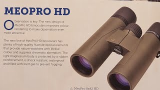 Meopta Meopro 8x42 HD binoculars,short  review