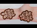 very simple  beautiful mehndi design for beginner❤️//Mehndi ka design//Mehndi design//Henna design//