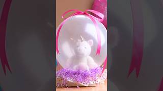 How to put a stuffed animal inside a balloon #shorts