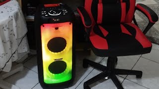 TRC X1500w presta ? caixa de som com equalizador e iluminação Full led bateria interna bora testar!