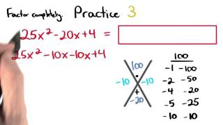 Factoring Practice 3 - Visualizing Algebra