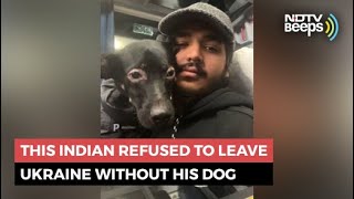 This Indian Refused To Leave Ukraine Without His Dog