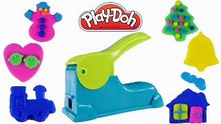 PLAY DOH Mega Fun Factory 40+ Pieces Playdough Molds Create Playdoh Christmas Decorations by DCTC