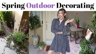 NEW Spring Decorate With Me / Patio Decorating Ideas 2024 / Decorating Outdoor +