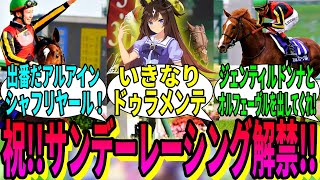 【競馬の反応集】「サンデーレーシングが解禁ということなので」に対する視聴者の反応集