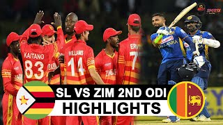 SL vs ZIM 2ND ODI FULL MATCH HIGHLIGHTS 2022 | SRI LANKA vs ZIMBABWE 2ND ODI HIGHLIGHTS 2022