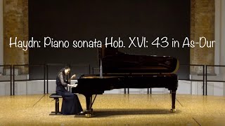 Haydn: Piano sonata Hob.XVI: 43 in As-Dur, ハイドン: ピアノソナタ 作品43 変イ長調 (Maina Yokoi/ 横井舞菜)