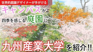 【キャンパスで四季を感じる】世界的庭園デザイナーが手がける！九州産業大学の庭園を紹介！