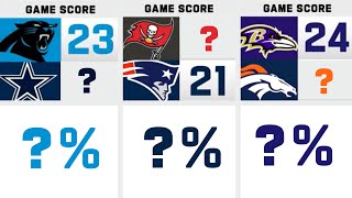 Week 4 NFL Score Projection for EVERY Game