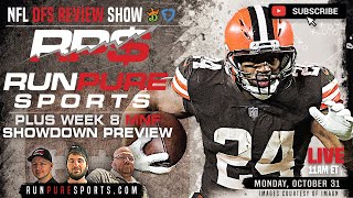 2022 NFL WEEK 8 DRAFTKINGS GPP REVIEW | MNF SHOWDOWN PREVIEW SHOW | NFL DFS STRATEGY