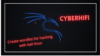 Generating a custom wordlist for hacking wifi, bruteforce or dictionary attack and specific target.