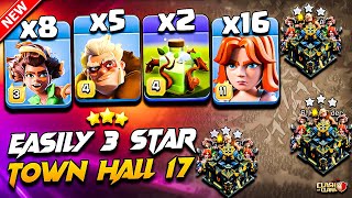 Th17 ROOT RIDER VALKYRIE Attack With DRUID \u0026 OVERGROWTH | Best TH17 Attack Strategy Clash Of Clans