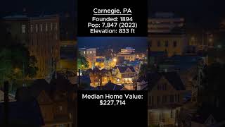 Random US Towns: Carnegie, PA #shorts
