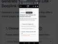 HOW TO USE DEEPLINK GENERATOR IN INVOLVE ASIA USING MOBILE PHONE | INVOLVE ASIA 2020