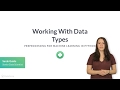 Python Tutorial: Working with data types