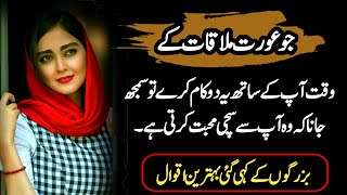 Jo Aurat Mulakat Ke Waqt Aapke Sath | Amazing Urdu Quotes Collection | Mehboob-E-Adab