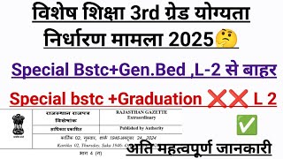 REET 2025 Special bed Eligibility ✅, Special bstc L-2 से बाहर❌