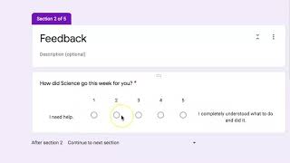 Remote Learning Tutorial: How to complete the Weekly Check-in Form.
