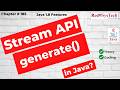 # 185 Generate method in Stream api | generate() | Java Streams Tutorial | Streams|java 8|RedSysTech