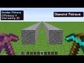 efficiency V wooden pickaxe vs diamond pickaxe